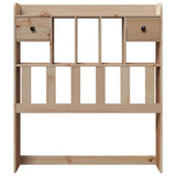Headboard with Storage 90 cm Solid Wood Pine