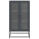 Highboard Anthracite 68x39x123 cm Steel - 45-Degree Angle
