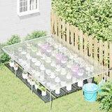 Clear Tarpaulin with Eyelets 2x3 m Polyethylene - Side View