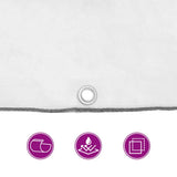 Clear Tarpaulin with Eyelets 3x3 m Polyethylene