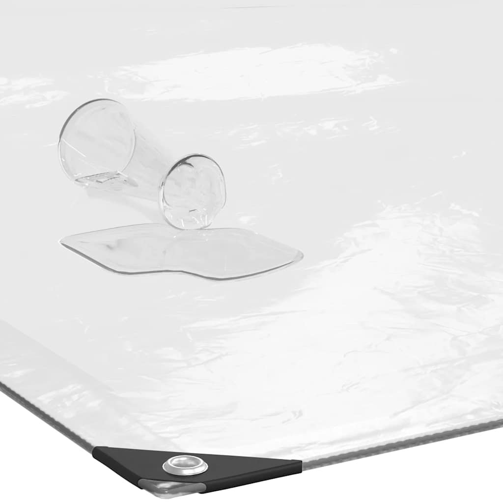 Clear Tarpaulin with Eyelets 3x5 m Polyethylene