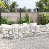 Clear Tarpaulin with Eyelets 3x6 m Polyethylene - Front View