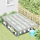 Clear Tarpaulin with Eyelets 2x3 m Polyethylene - Front View