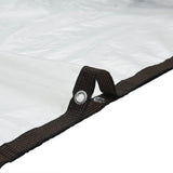 Clear Tarpaulin with Eyelets 4x8 m Polyethylene - Close-Up Angle