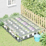 Clear Tarpaulin with Eyelets 2x3 m PVC - Side View