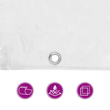 Clear Tarpaulin with Eyelets 2x3 m PVC - Extra Image