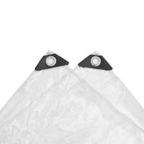 Clear Tarpaulin with Eyelets 3x4 m PVC - Rear View