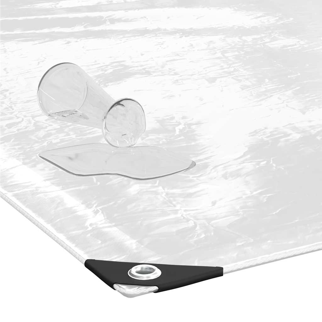 Clear Tarpaulin with Eyelets 3x5 m PVC