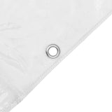 Clear Tarpaulin with Eyelets 3x6 m PVC - Close-Up Angle