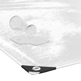 Clear Tarpaulin with Eyelets 3x8 m PVC - Top-Down View