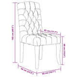 Dining Chairs 6 pcs Beige Linen-Look Fabric