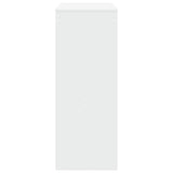 Bar Table with Racks White 90x40x103.5 cm Engineered Wood