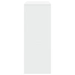 Bar Table with Racks White 90x40x103.5 cm Engineered Wood