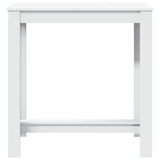 Bar Table White 102x50x103.5 cm Engineered Wood - Top-Down View