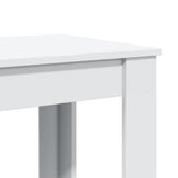 Bar Table White 102x50x103.5 cm Engineered Wood - Close-Up Angle