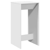 Bar Table White 51x50x103.5 cm Engineered Wood - Front View