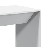 Bar Table White 51x50x103.5 cm Engineered Wood - Close-Up Angle