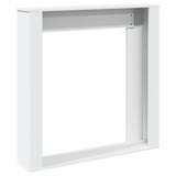Fireplace Surround White 100x20x100 cm Engineered Wood