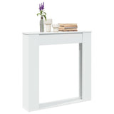 Fireplace Surround White 100x20x100 cm Engineered Wood
