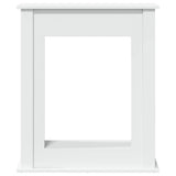 Fireplace Surround White 75x20x87,5 cm Engineered Wood - Top-Down View