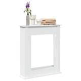 Fireplace Surround White 75x20x87,5 cm Engineered Wood