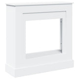 Fireplace Surround White 90x30x90 cm Engineered Wood - Front View