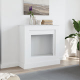 Fireplace Surround White 90x30x90 cm Engineered Wood - Side View