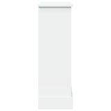 Fireplace Surround White 90x30x90 cm Engineered Wood - 45-Degree Angle
