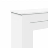 Fireplace Surround White 90x30x90 cm Engineered Wood - Close-Up Angle