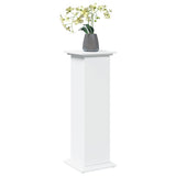 Display Stand with Storage White 31x30x90 cm Engineered Wood - Side View