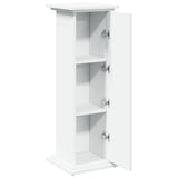 Display Stand with Storage White 31x30x90 cm Engineered Wood - Rear View