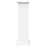 Display Stand with Storage White 31x30x90 cm Engineered Wood