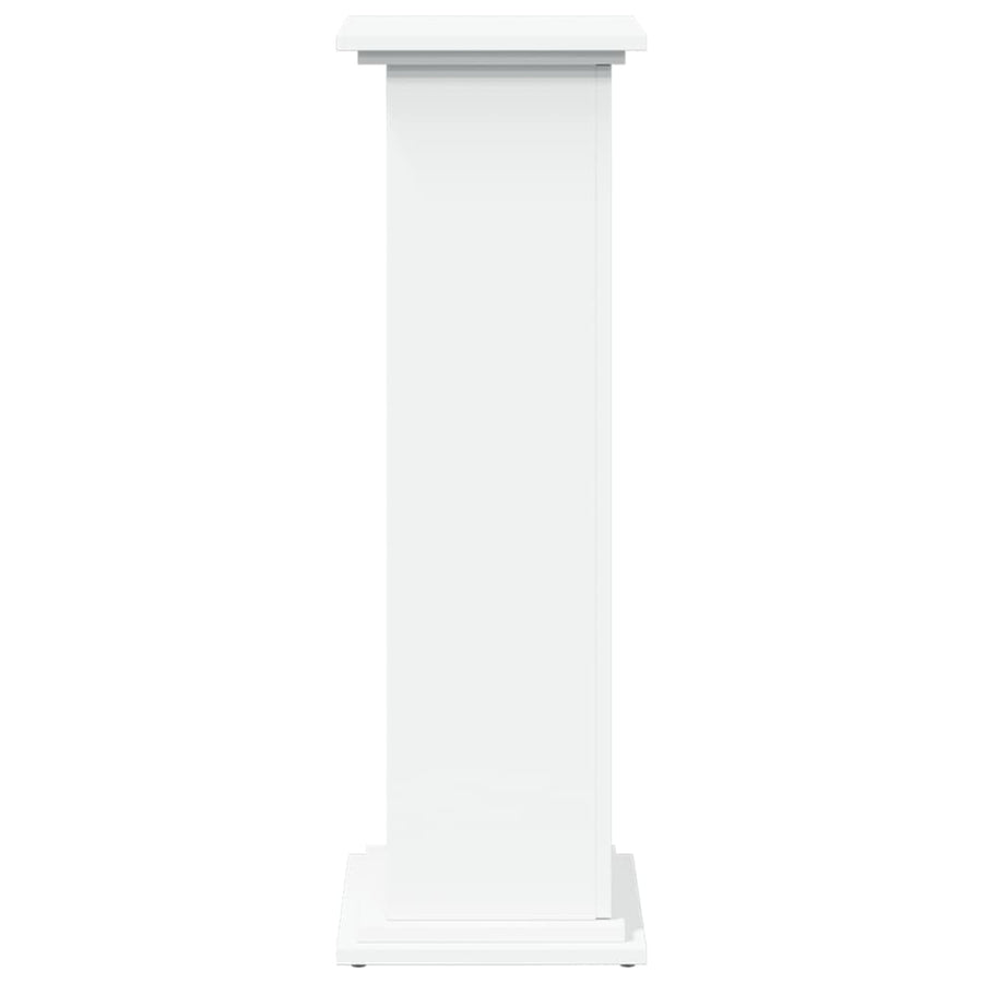 Display Stand with Storage White 31x30x90 cm Engineered Wood