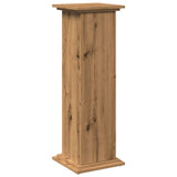 Display Stand with Storage Artisan Oak 31x30x90 cm Engineered Wood - Front View
