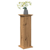 Display Stand with Storage Artisan Oak 31x30x90 cm Engineered Wood - Close-Up Angle