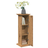 Display Stand with Storage Artisan Oak 31x30x90 cm Engineered Wood - Low Angle