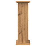 Display Stand with Storage Artisan Oak 31x30x90 cm Engineered Wood - Side View