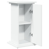 Display Stand with Storage White 31x30x60 cm Engineered Wood - Rear View
