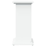 Display Stand with Storage White 31x30x60 cm Engineered Wood - Close-Up Angle