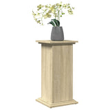 Display Stand with Storage Sonoma Oak 31x30x60 cm Engineered Wood - Side View