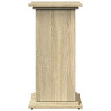 Display Stand with Storage Sonoma Oak 31x30x60 cm Engineered Wood - 45-Degree Angle
