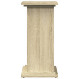 Display Stand with Storage Sonoma Oak 31x30x60 cm Engineered Wood - Close-Up Angle