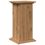 Display Stand with Storage Artisan Oak 31x30x60 cm Engineered Wood - Front View