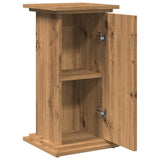 Display Stand with Storage Artisan Oak 31x30x60 cm Engineered Wood - Rear View