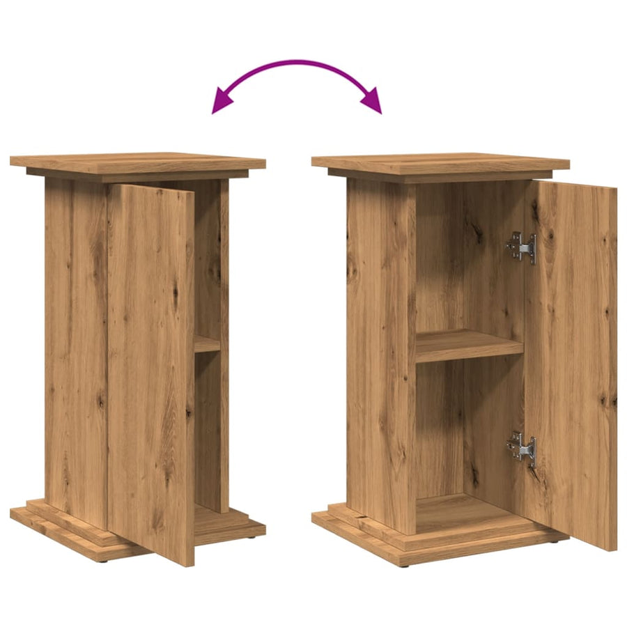 Display St& with Storage Artisan Oak 31x30x60 cm