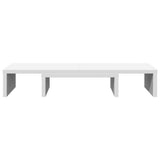 Monitor Stand Adjustable White 60x24x10.5 cm Engineered Wood - Top-Down View