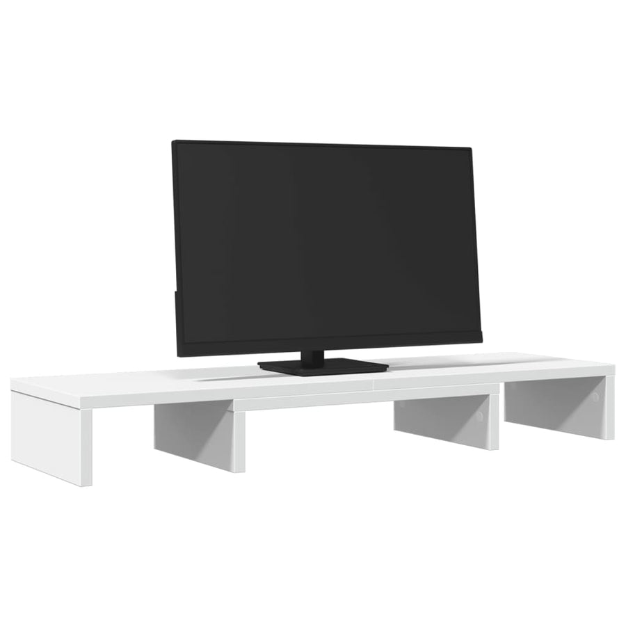 Monitor St& Riser Adjustable White 80x24x10.5 cm