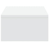 Monitor Stand with Drawers White 50x27x15 cm Engineered Wood