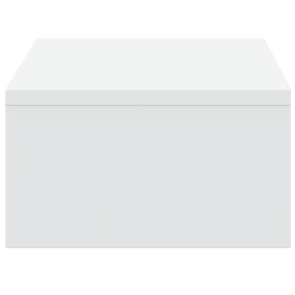 Monitor Stand with Drawers White 50x27x15 cm Engineered Wood