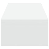 Monitor Stand with Drawers White 100x27x15 cm Engineered Wood